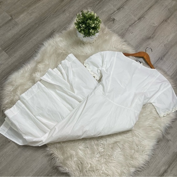 ALEX MILL Rick Button Front Cotton Midi‎ Dress - Picture 6 of 8